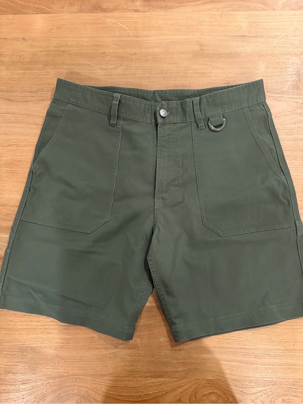 Olivers Men's Dark Olive Carpenter Shorts with D-Ring